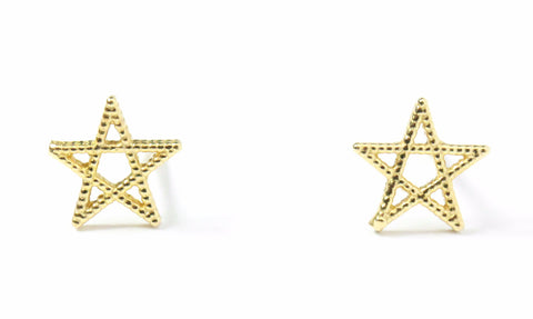 14K Star Studs - MOVIDA 