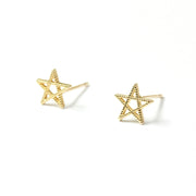 14K Star Studs - MOVIDA 