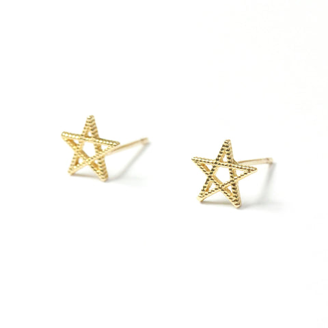14K Star Studs - MOVIDA 