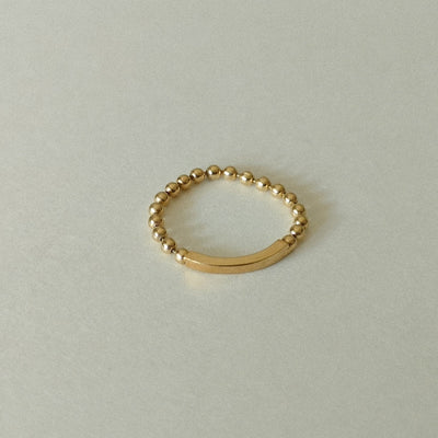 14K Soft Bead Ring - MOVIDA 