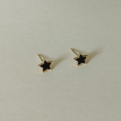 14K Agate Star Studs - MOVIDA 