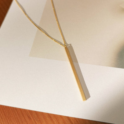 14K Bar Necklace - MOVIDA 