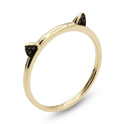 14K Cat Ear Ring - MOVIDA 