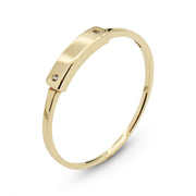 14K Spark Bar Ring - MOVIDA 