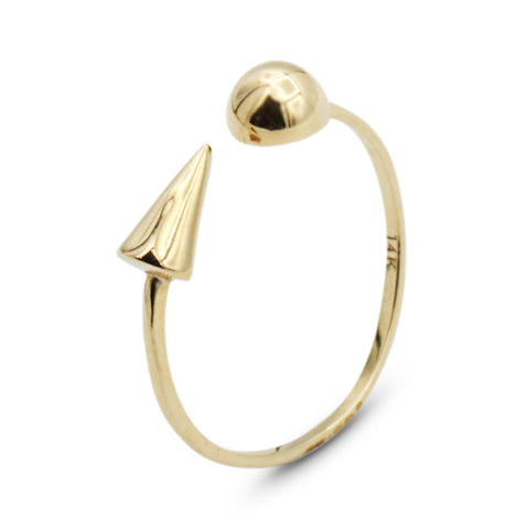 14K Orb Spike Ring - MOVIDA 