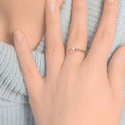 14K Heart Ring Set - MOVIDA 