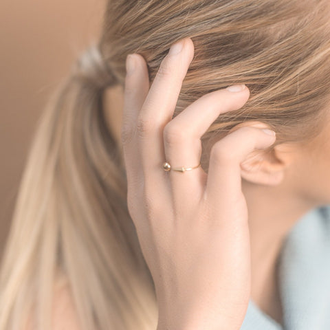 14K Orb Spike Ring - MOVIDA 