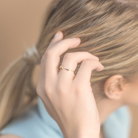 14K Orb Spike Ring - MOVIDA 