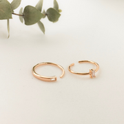 Krystal Baguette Ring Set - MOVIDA 