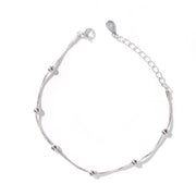Sterling Silver Bead Bracelet - MOVIDA 