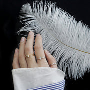 Krystal Baguette Ring Set - MOVIDA 