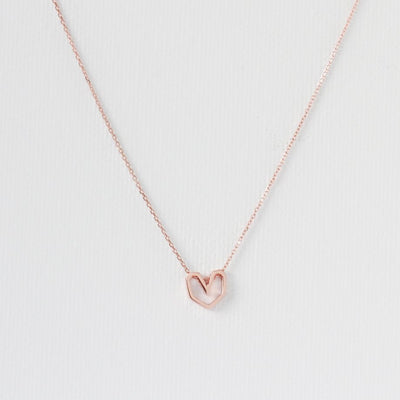 Geometric Heart Necklace - MOVIDA 